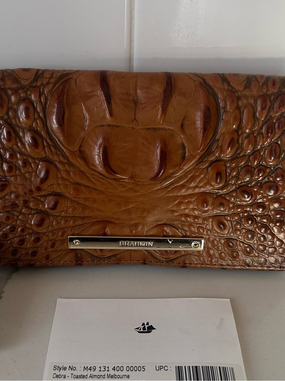 Brahmin  Wallet Debra Toasted Almond Clutch Melbourne